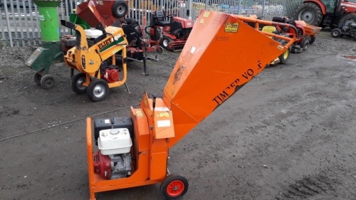 2008 TIMBERWOLF TW13/75G petrol chipper (s/n 21500071)