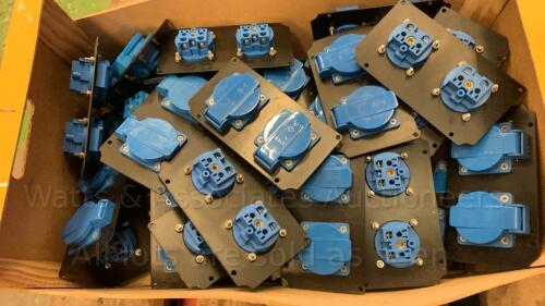 Box of 240v power inlets