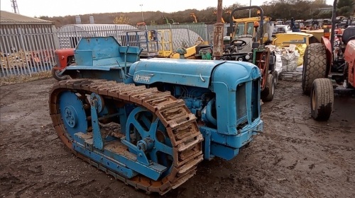 FORDSON MAJOR ROADLESS J17 diesel crawler tractor, 3 point linkage, pto & front belly weights (No Vat)