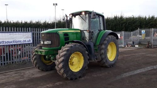 2006 JOHN DEERE 6920s 4wd tractor, 3 x spool valves, front suspension, puh, pto, 3 point links, A/c (WA06 ERJ)