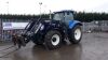 2015 NEW HOLLAND T7-200 4wd tractor c/w power command, 50kph CCLF, hi flow hydraulics, 4 spool valves, ZUIDBERG front links, front suspension, cab suspension, air brakes, A/c, air seat, with Trimmer 5.1p loader & electro loader control (DK15 ADU)(V5 in of