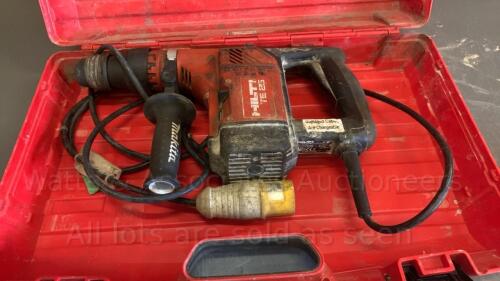 HILTI TE25 110v breaker c/w case