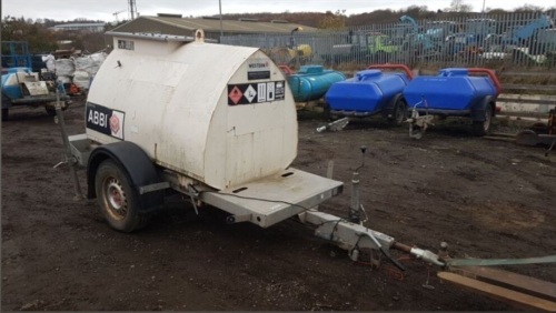 WESTERN Abbi 950l fast tow bunded fuel bowser with hose (221A0096)