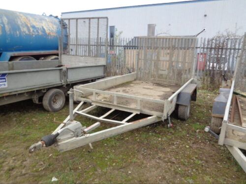 INDESPENSION 3.5t twin axle plant trailer with ramp (A708502)