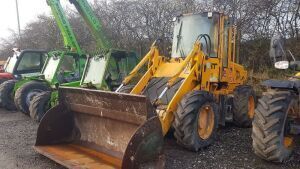 2001 JCB 411 HT articulated wheeled loading shovel (s/n EO527794) with front bucket