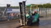 2015 MITSUBISHI FG25NT 2.5t gas driven forklift truck (s/n CF17E-53462) with duplex mast