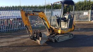 2010 JCB 801.4 rubber tracked excavator S/n: with bucket, blade & piped