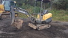 2004 VOLVO EC13 rubber tracked excavator (s/n 60011218) with 3 buckets, blade & piped