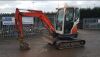 2010 KUBOTA U25-3 rubber tracked excavator S/n: 23219 with bucket, blade & piped