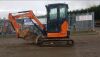 2016 HITACHI ZX26U-5CLR rubber tracked excavator (s/n J00030420) c/w 4 buckets, blade, piped & Q/hitch