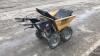 Petrol mini dumper c/w flat bed body - 3