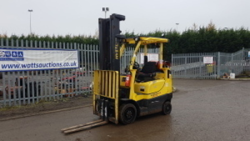 2013 HYSTER S2.5FT 2.5t gas driven forklift truck (s/n F187V24501L) with triplex mast & side-shift