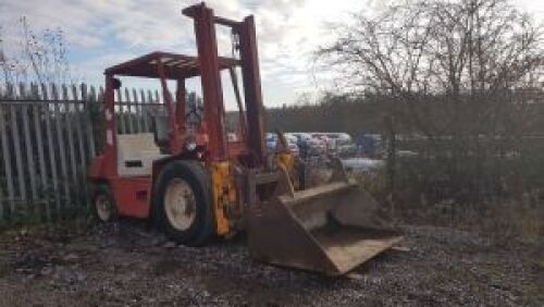 MANITOU MCE30H diesel rough terrain forklift c/w bucket & pallet forks (B31 VBA)(s/n 65988)