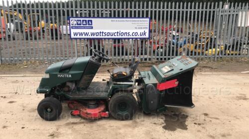 HAYTER H1842 petrol ride on mower c/w collector