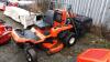 2004 KUBOTA GZD15 diesel zero turn mower c/w Glide Cut high tip collector (s/n 60155) (oil leak)