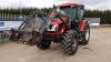 2014 ZETOR PROXIMA 100 plus 4wd tractor c/w MX75.5 front loader, 3 point linkage, top link, twin assister rams, pto, puh, 3 x spool valves, manual shuttle (s/n 000R2B4J41SB01500) - 4