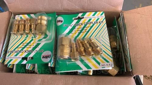 Approx 24 x brass air line kits