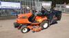 2004 KUBOTA G21 diesel mower c/w power steering, 48'' mower deck, GLIDE CUT high tip collector & front weights (s/n 10067) - 2