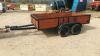 4 wheel bogey wooden trailer - 7