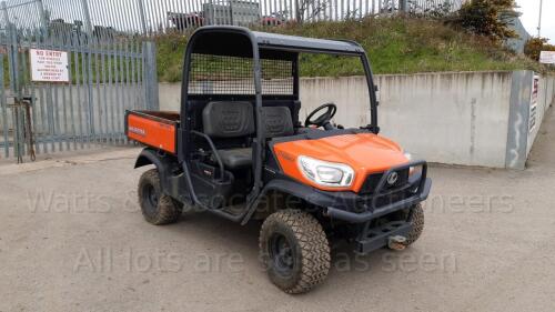 2016 KUBOTA RTVX900 4wd diesel utility vehicle c/w hydraulic tip rear body (s/n 12653)