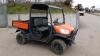 2016 KUBOTA RTVX900 4wd diesel utility vehicle c/w hydraulic tip rear body (s/n 12653) - 2