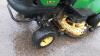 2004 JOHN DEERE LR175 petrol ride on mower c/w collector - 11