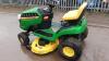 2019 JOHN DEERE E100 ride on lawn mower c/w BRIGGS & STRATTON engine - 8