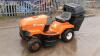 HUSQVARNA LT112 petrol ride on mower c/w collector