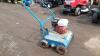 TURF DOCTOR petrol driven lawn scarifier c/w collection