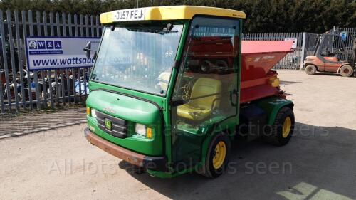 2007 JOHN DEERE PRO GATOR 2030A diesel utility vehicle c/w PROPASS 180 twin spinner & JD demount body (OU57 FEJ) (s/n TC203ATC10287) (V5 in office)