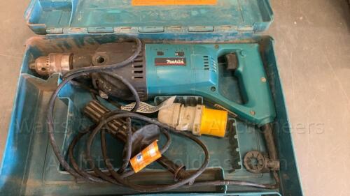 MAKITA 110v core drill c/w case