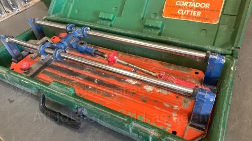 CORTADOR tile cutter c/w case