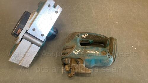 MAKITA 18v cordless jigsaw & planer