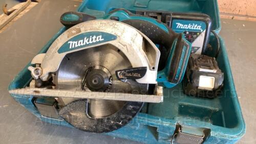 MAKITA 18v cordless circular saw c/w case