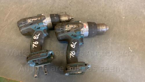 2 x MAKITA cordless drills