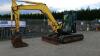 2010 YANMAR VIO75-A rubber tracked excavator (s/n CAYY15135) with bucket, blade, piped & Q/hitch (All hour and odometer readings are unverified and unwarranted)