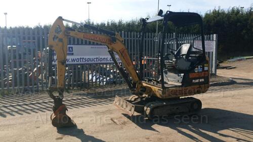 2013 CATERPILLAR 301.7D rubber tracked excavator (s/n DCLJH00576) with bucket, blade, piped & Q/hitch (All hour and odometer readings are unverified and unwarranted)