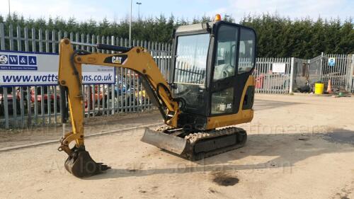 2007 CATERPILLAR 301.6 rubber tracked excavator (s/n CAJBB01560) with bucket, blade, piped & cab (All hour and odometer readings are unverified and unwarranted)