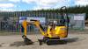 2017 JCB 8008 rubber tracked excavator (s/n HH1930497) with bucket, blade, piped & expanding tracks - 2