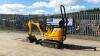 2017 JCB 8008 rubber tracked excavator (s/n H1930489) with bucket, blade, piped & expanding tracks (All hour and odometer readings are unverified and unwarranted) - 3