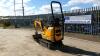 2017 JCB 8008 rubber tracked excavator (s/n H1930489) with bucket, blade, piped & expanding tracks (All hour and odometer readings are unverified and unwarranted) - 4