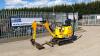 2017 JCB 8008 rubber tracked excavator (s/n EH1930470) with bucket, blade, piped & expanding tracks