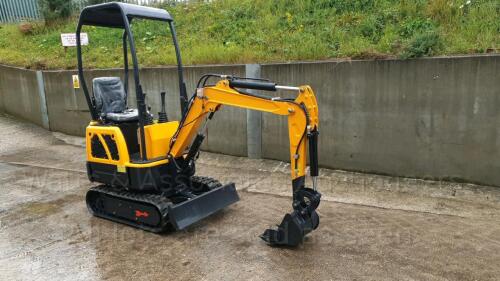 2021 LM10 rubber tracked excavator (s/n 21A100710) with 3 buckets, blade & piped (All hour and odometer readings are unverified and unwarranted)