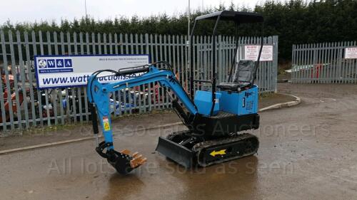 2021 JPC HT12 rubber tracked excavator (s/n MD202110062) with bucket, blade & piped (All hour and odometer readings are unverified and unwarranted)