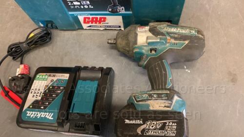 MAKITA 18v cordless impact wrench c/w case