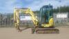 2012 YANMAR VIO33U rubber tracked excavator (s/n 111732) with bucket, blade & piped (All hour and odometer readings are unverified and unwarranted) - 2