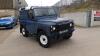 1992 LAND ROVER 90 DEFENDER COUNTY turbo 4 x 4 200tdi c/w fire & ice front bumper, side steps, rear step, full carpet kit (J902 RWL) (Blue) (V5 in office) (No VAT) (VOSA mileage discrepancy) (All hour and odometer readings are unverified and unwarranted