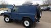 1992 LAND ROVER 90 DEFENDER COUNTY turbo 4 x 4 200tdi c/w fire & ice front bumper, side steps, rear step, full carpet kit (J902 RWL) (Blue) (V5 in office) (No VAT) (VOSA mileage discrepancy) (All hour and odometer readings are unverified and unwarranted - 5