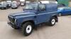 1992 LAND ROVER 90 DEFENDER COUNTY turbo 4 x 4 200tdi c/w fire & ice front bumper, side steps, rear step, full carpet kit (J902 RWL) (Blue) (V5 in office) (No VAT) (VOSA mileage discrepancy) (All hour and odometer readings are unverified and unwarranted - 7