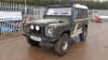 1991 LAND ROVER DEFENDER 90 TDI 4x4 (J596 XKY) (Green) (V5 in office) (No Vat) (All hour and odometer readings are unverified and unwarranted) - 2